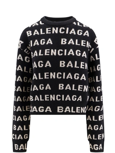 Shop Balenciaga Sweater In Black