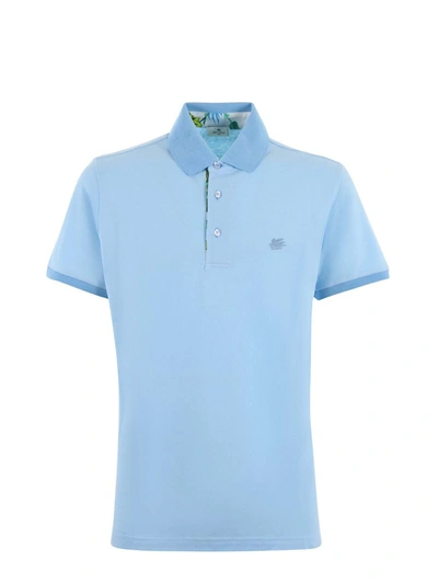 Shop Etro T-shirts And Polos Light Blue