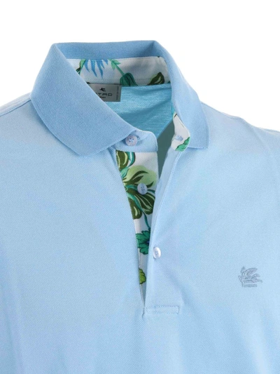 Shop Etro T-shirts And Polos Light Blue