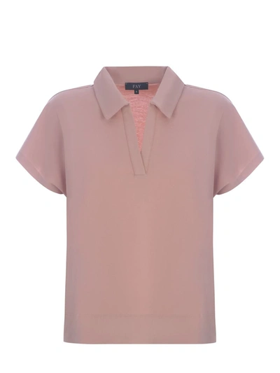 Fay Polo Shirt  In Pink