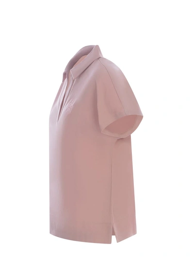 Shop Fay Polo Shirt In Pink