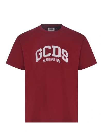 Shop Gcds T-shirts And Polos Bordeaux