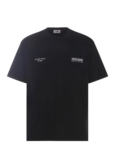 Shop Gcds T-shirt  "do Not Talk To Me" In Black