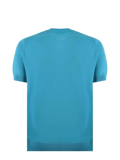 Shop Paolo Pecora T-shirt In Turquoise