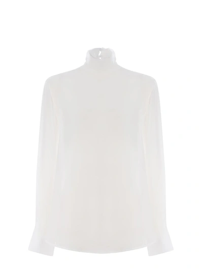 Pinko Georgette Verdeca Blouse In White