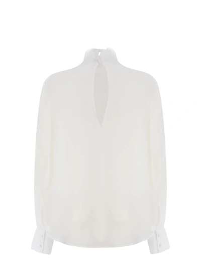 Pinko Georgette Verdeca Blouse In White