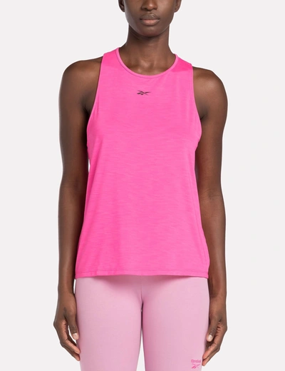 Shop Reebok Chill Athletic Tank Top In Pink