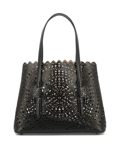 Shop Alaïa "mina 25" Handbag In Black
