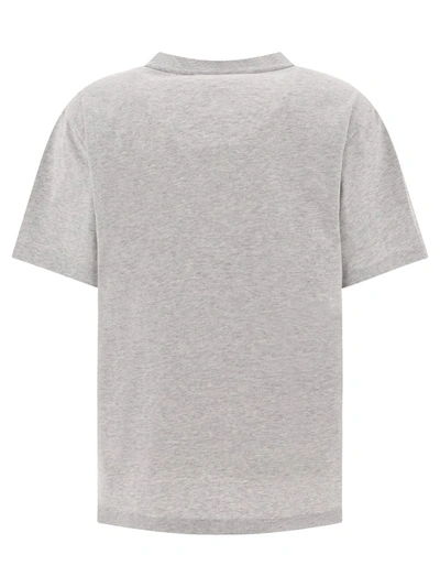 Shop Alexander Wang Light Grey Cotton T-shirt In Light Heather Grey