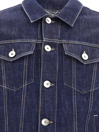 Shop Brunello Cucinelli Four-pocket Jacket In Lightweight Denim In Blue