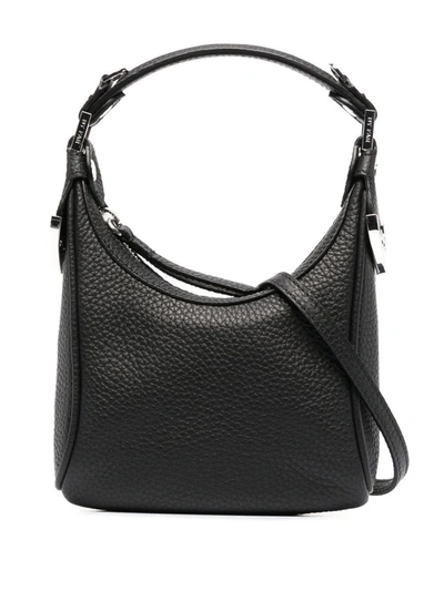 Shop By Far Cosmo Leather Handbag In Black