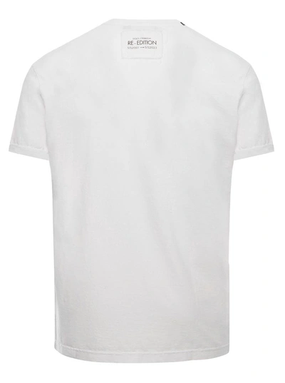 Shop Dolce & Gabbana White T-shirt With 'i Love Portofino' Print In Cotton Man