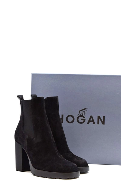 Shop Hogan Booties In Black