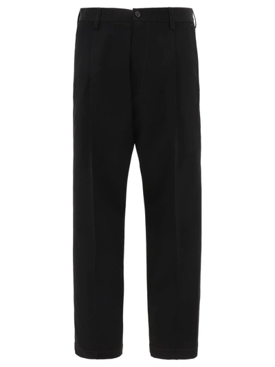 Shop Marni Chino Trousers In Black