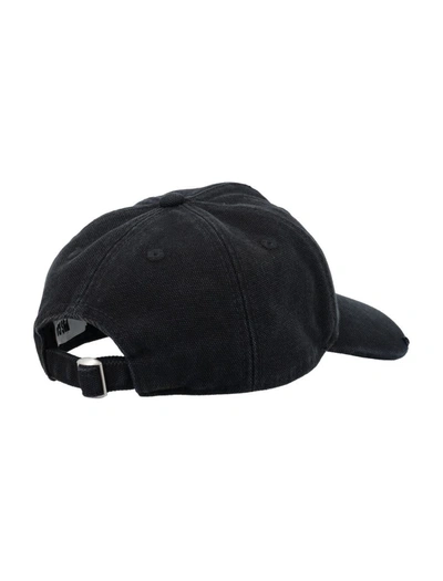 Msgm Logo Baseball Cap In Black
