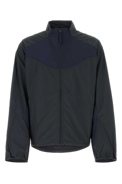 Shop Reebok Coats In Anthracite Blue Navy