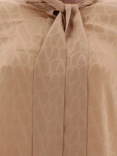 Shop Valentino Silk Jacquard Toile Iconographe Shirt In Pink
