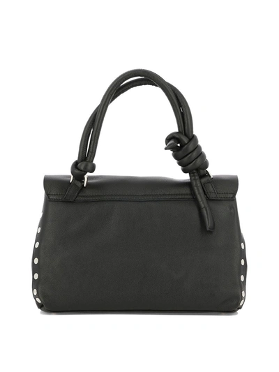 Shop Zanellato "postina Piuma Knot S" Handbag In Black