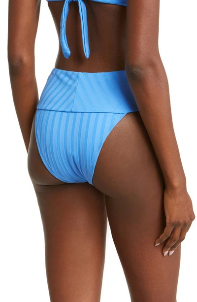 Shop Vitamin A ® Emmi High Waist Rib Bikini Bottoms In Dream Blue