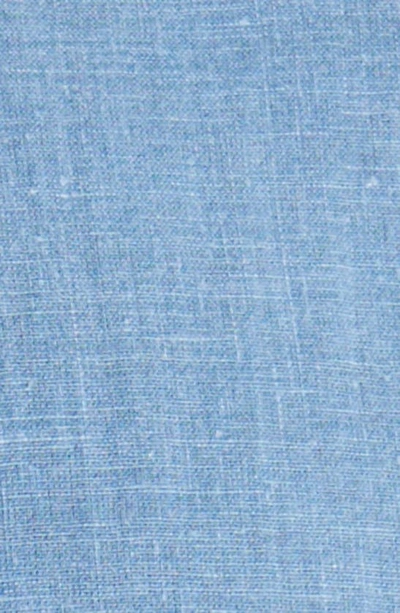 Rails Paros Short Sleeve Linen Blend Button-up Shirt In Celsius
