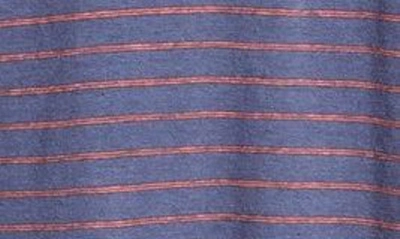 Shop Rails Napoli Stripe Hemp & Organic Cotton Polo In Blue Rose Stripe