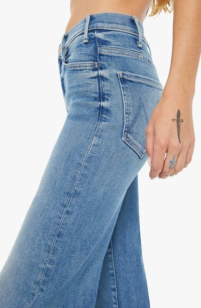 Shop Mother Hustler Roller Sneak Flare Jeans In Riding The Cliffside