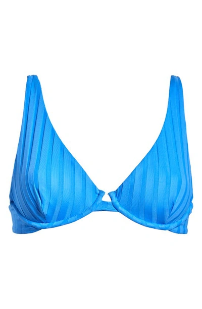 Shop Vitamin A Rossi Underwire Bikini Top In Dream Blue