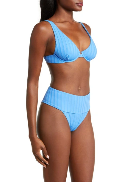 Shop Vitamin A Rossi Underwire Bikini Top In Dream Blue