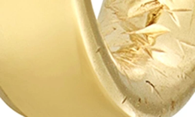Shop Bony Levy 14k Gold Flat Hoop Earrings In 14k Yellow Gold