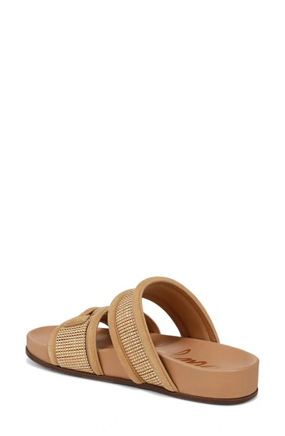 Sam Edelman Rowan Slide Sandal Sand Dune Raffia In Sand Dune