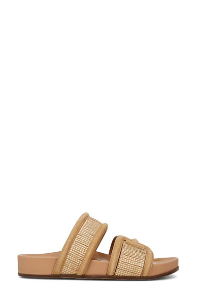Sam Edelman Rowan Slide Sandal Sand Dune Raffia In Sand Dune