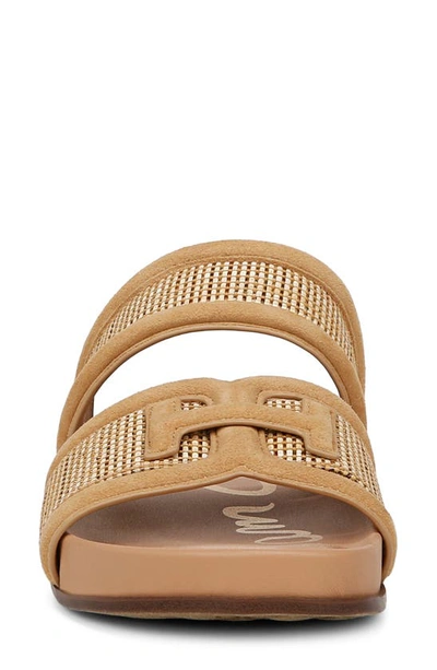 Sam Edelman Rowan Slide Sandal Sand Dune Raffia In Sand Dune