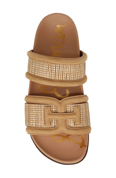 Sam Edelman Rowan Slide Sandal Sand Dune Raffia In Sand Dune