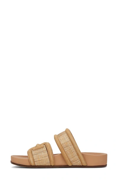 Sam Edelman Rowan Slide Sandal Sand Dune Raffia In Sand Dune