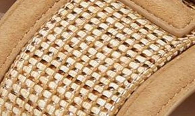 Sam Edelman Rowan Slide Sandal Sand Dune Raffia In Sand Dune