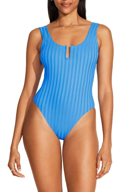 Shop Vitamin A ® Ursula U-wire Rib One-piece Swimsuit In Dream Blue Superib