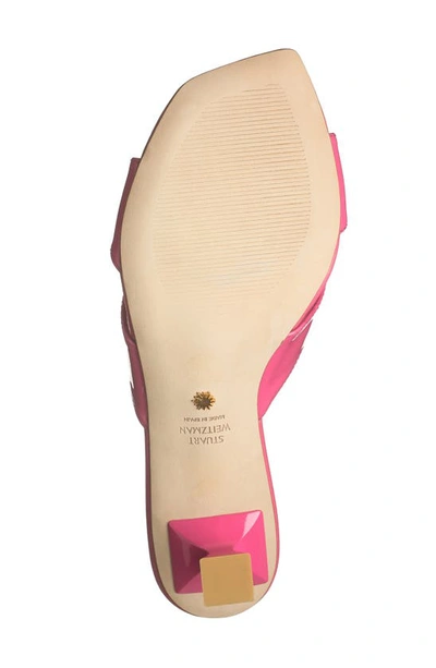 Shop Stuart Weitzman Miami Xcurve 50 Slide Sandal In Hot Pink