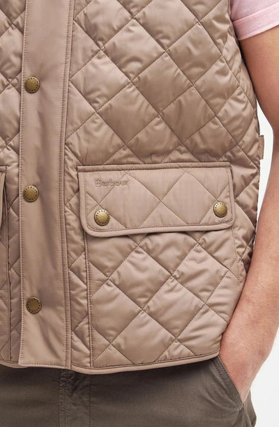 Shop Barbour New Lowerdale Quilted Vest In Timberwolf