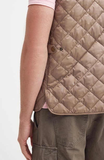 Shop Barbour New Lowerdale Quilted Vest In Timberwolf