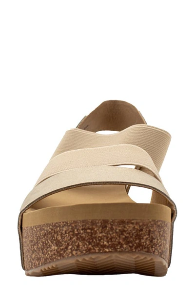 Volatile Picnic Water Resistant Platform Sandal In Gold