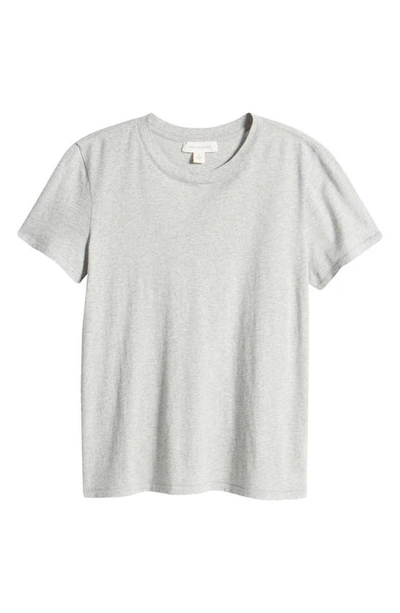Shop Treasure & Bond Relaxed Crewneck Cotton T-shirt In Grey Heather