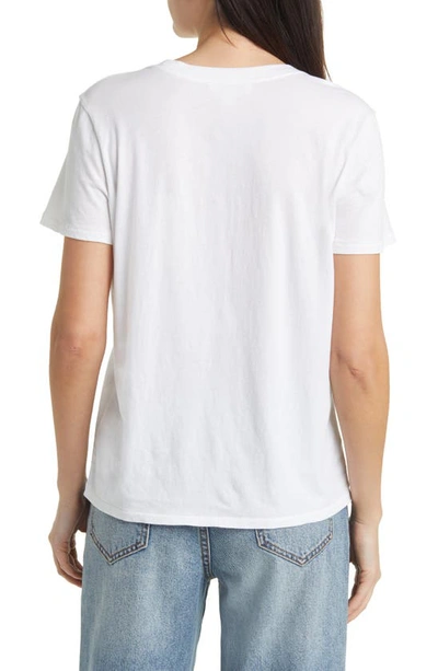 Shop Treasure & Bond Relaxed Crewneck Cotton T-shirt In White