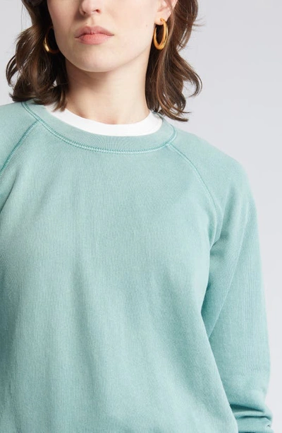 Shop Treasure & Bond Shrunken Terry Sweatshirt In Green Seaglass