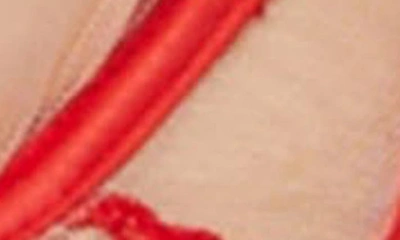 Shop Etam Emerveilee Embroidered Tulle Underwire Bra In Red