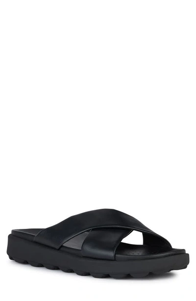 Shop Geox Spherica Ec6 Sandal In Black