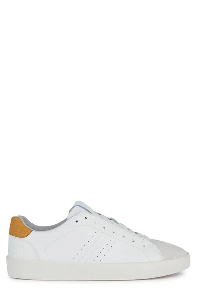 Shop Geox Affile Sneaker In White/ Yellow