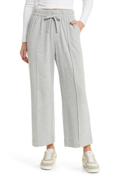 Shop Treasure & Bond Sporty Drawstring Crop Pants In Grey Heather