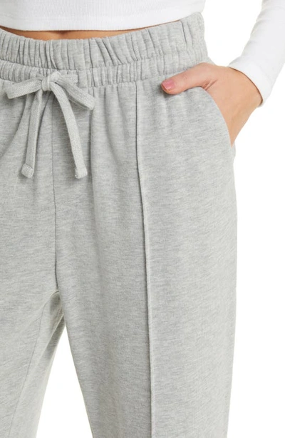 Shop Treasure & Bond Sporty Drawstring Crop Pants In Grey Heather