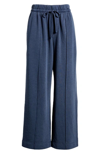 Shop Treasure & Bond Sporty Drawstring Crop Pants In Navy Blazer