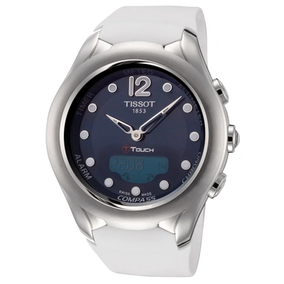 Shop Tissot Women's T-touch 39.5mm Quartz Watch In White